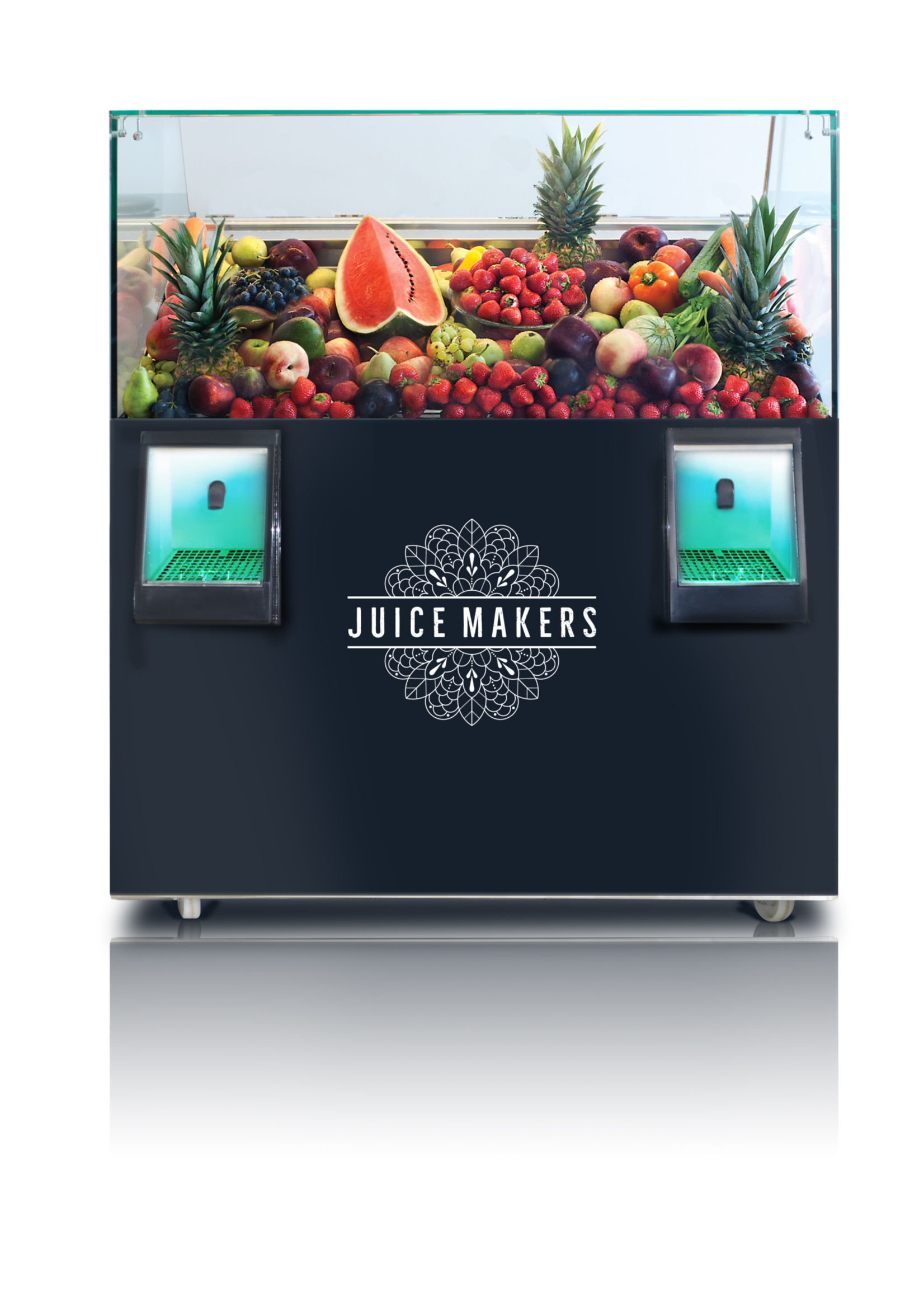 JuiceMakers Floor is een koeltoog met 1 of 2 sapapparaten