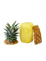 Ananas geschild met kern bak 3st stuk