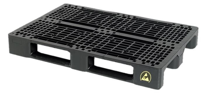 ESD Plastic EURO pallet 1200x800x155 , heavy duty