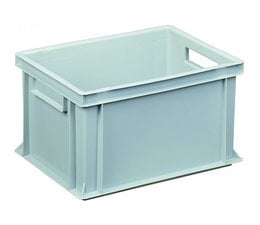Eurocontainer 400x300x220 mm solid and reinforced base, heavy duty, food proved plastic