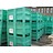 DOLAV Palettenbox 1200x800x740 mm, Volumen 500 l, 2 Kufen, geeignet für schwere Lasten und Lebensmittekontakt