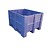 DOLAV Palettenbox 1200x1000x740 mm, volume 620 l, 3 langslatten, voor zware lasten en voedingsgeschikt