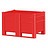 Caisse palette 1200x800x740 mm, volume 500 l ,2 semelles, pour charges lourdes et usage alimentaire
