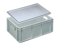 Eurocontainer with cover lid