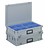 Kunststof koffer stapelbak met deksel en handgreep 32,5 L, 600x400x183