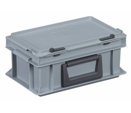 Plastic cases with handles 300x200x133, Grey