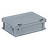 Plastic container with integrated lid 400x300x133, Grey