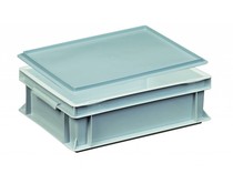 Plastic container with cover lid 400x300x133