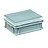 Plastic container with cover lid 400x300x133, Grey