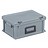 Kunststof koffer stapelbak met deksel en handgreep, 14,9L, 400x300x183