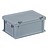 Plastic container with integrated lid 400x300x183, Grey