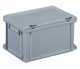Kunststoffbehälter mit Scharnierdeckel 400x300x233