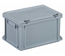 Plastic container with integrated lid 400x300x233