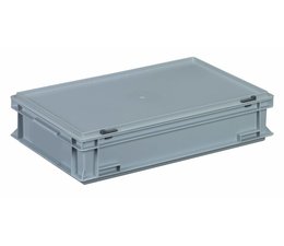 Plastic container with integrated lid 600x400x133