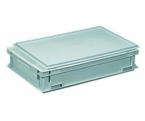 Plastic container with cover lid 600x400x133