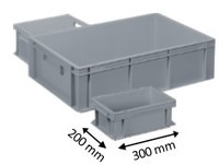 Plastic Euro stacking container 300 x 200