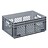Crate for glasses 600x400x236 mm perforated walls and bottom, food proved plastic