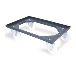 Transport trolley 610x410x161mm with 4 Polypropylen  castors