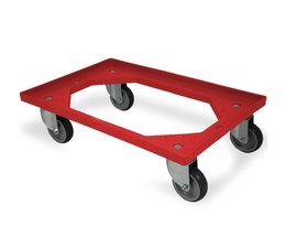 Transport trolley 610x410x161mm with 4 rubber wheels