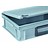 Plastic cases with cover lid and two handles, 45,5 L, 600X400x249 mm