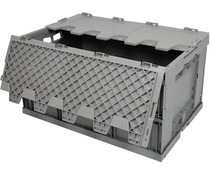 Folding container 600x400x320 , lid , reinforced base