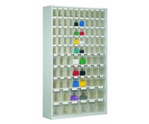 Clear small parts storage system