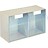 Modules de bacs basculants transparents 600x246x353 , 2 compartiments