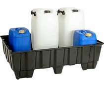 Spill containment pallet 1220x820x370 mm , 9 feet , 235 Liter