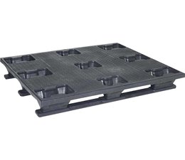 Palette industrielle en plastique 1200x1000x160 , 3 semelles