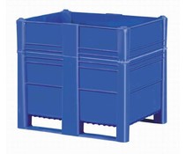 DOLAV Palletbox 1200x800x1000 , 700 L blauw gesloten