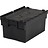 LOADHOG Bacs de distribution 600x400x310 gris foncé/noir , 56 Litres