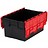 Bacs de distribution 600x400x365 rouge , 65 Litres