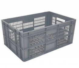 Euronorm crate , glass crate 600x400x290 perforated