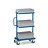 Storage trolley 821x455x1178 mm, 3 shelves , with timber boards , boxes not included