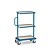 Storage trolley 821x455x1178 mm, 3 shelves , with timber boards , boxes not included