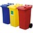 Waste and recycling containers with 2 wheels, 120L, according to DIN EN 840, max load 60 kg