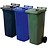 Waste and recycling containers with 2 wheels, 140L, according to DIN EN 840, max load 84 kg