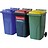 Abfall- und Wertstoffsammelbehälter, 240L, nach DIN EN 840, 2-Rad Container, Tragkraft 112 kg