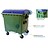 Waste and recycling containers, 1100 L, according DIN EN 840, 4 wheels, max load 510 kg, Standard Grey