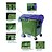 Waste and recycling containers, 1100 L, according DIN EN 840, 4 wheels, max load 510 kg, Standard Grey