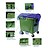 Afvalcontainer, 1100L, conform DIN EN 840, 4 zwenkwielen, draagkracht 510 kg, Standaard grijs