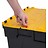 LOADHOG Attached lid container 600x400x400 yellow , 77 Liter