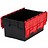 LOADHOG Distributiebak 600x400x400 rood , 77 Liter