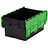 LOADHOG Distributiebak 600x400x400 groen , 77 Liter