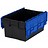 LOADHOG Attached lid container 600x400x400 blue , 77 Liter