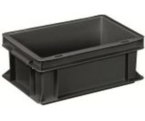 ESD Euro container 300x200x120 solid two handles