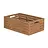 Caisse pliable 600x400x218 , perforé - aspect bois - Verrouillage actif