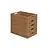 Caisse pliable 600x400x113 , perforé - aspect bois - Verrouillage actif
