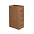 Folding crate 600x400x218 , perforated - Wood look - Active locking system