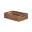 Klapkrat 600x400x163 , geperforeerd - Hout look - Actieve vergrendeling